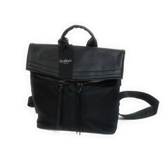 Botkier Trigger Nylon Backpack In Black/Gunmetal - Picture 8 of 11